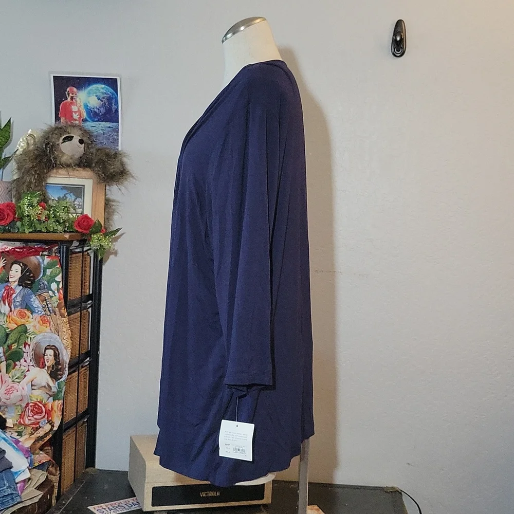 CROFT& BARROW Attached Cardigan Paisley Tunic Shirt 2X - Picture 5 of 12